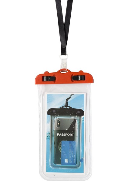 Torec Su Geçirmez Cep Telefonu Kılıfı Tüm Telefonlara Uygun Kırmızı (7 Inçe KADAR)%100 Waterproof