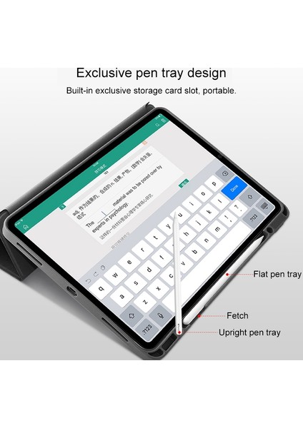 Ipad Pro Için Deri Kılıf 12.9 (2020) Siyah (Yurt Dışından)