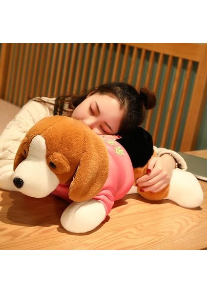 60 cm Kawaii Dolması Köpek Peluş Oyuncak Yalan Beagle Yavru Köpek Giysi ile Yumuşak Yastıklar Sevimli Hayvanlar Bebek Bebek Kız Doğum Günü Hediyesi | Doldurulmuş & Amp;peluş Hayvanlar (Yurt Dışından)