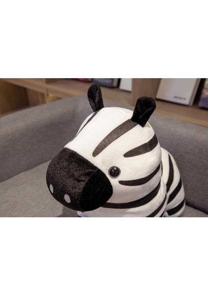 1 Adet 40 cm Karikatür Zebra Peluş Oyuncak Sevimli Ayakta Hayvan At Dolması Bebek Bebek Erkek Kız Hediye | Doldurulmuş ve Amp;peluş Hayvanlar (Yurt Dışından)