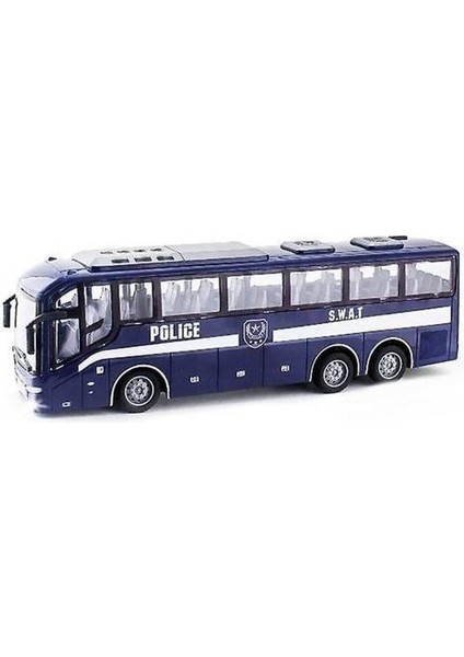 1:16 Radyo Uzaktan Kumanda Otobüs 4ch Yarış Modeli Rc Araba 27 Mhz Polis Otobüsü Işıkları Simülasyon Okul Otobüsü Tur Çocuklar Için Otobüs Model Oyuncak (Polis Otobüsü) (Yurt Dışından)