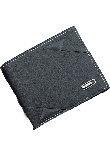 Erkek Cüzdan Kısa Çoklu Kart Yuvaları Moda Gündelik Cüzdan Erkek Gençlik Ince Kesit %30 Indirim Yatay Yumuşak Cüzdan (Yurt Dışından)