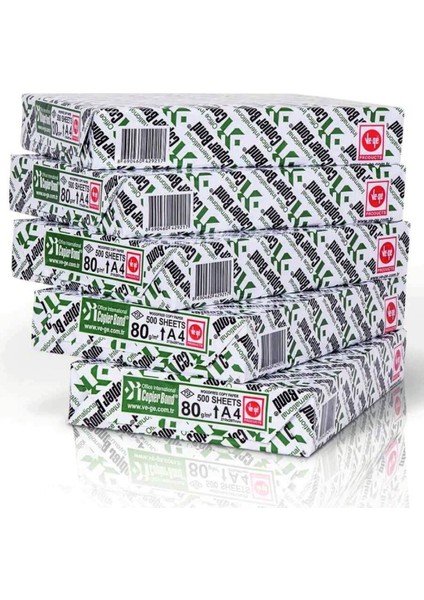 (Ve-Ge) A4 80GR Fotokopi Kağıdı 1000 Adet Kağıt (2PK*500 Kağıt)