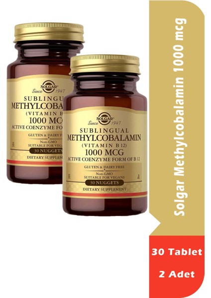 Methylcobalamin 1000 mcg 30 Tablet 2 Adet