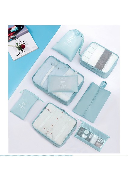 9 Parçalı Seyahat Valizi Giysi Saklama Çantası Seti (Yurt Dışından) fiyatları