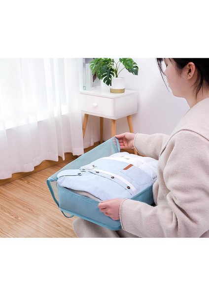 9 Parçalı Seyahat Valizi Giysi Saklama Çantası Seti (Yurt Dışından) modelleri