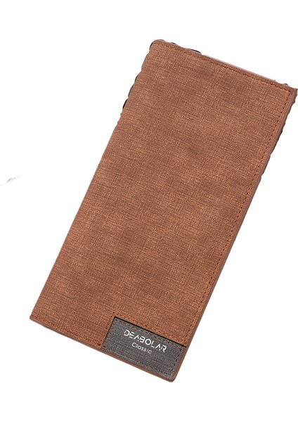Yeni Erkek Uzun Cüzdan Ince Erkek Cüzdan Moda Dikiş (Yurt Dışından)