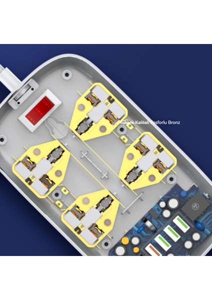 4-Bit Soket Deliği Kablolama Kartı 4usb Cep Telefonu Şarj Arayüzü (Yurt Dışından) modelleri