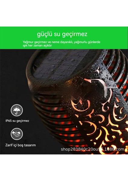 LED Solar Bahçe Peyzaj Işığı Iki Adet (Yurt Dışından)