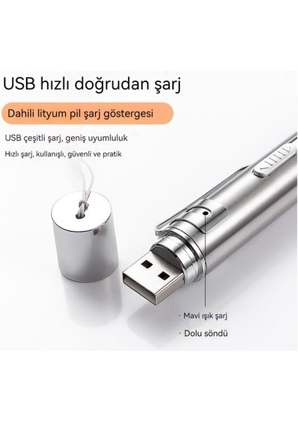 Teaser Kedi Kalem El Feneri Oyuncak Lazer LED Kalem (Yurt Dışından)