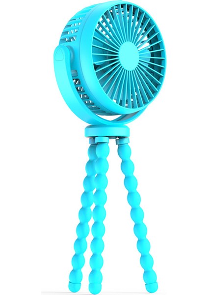 Bebek Arabası Ahtapot Elde Taşınabilir USB Şarj Edilebilir Mini Fan (Yurt Dışından)