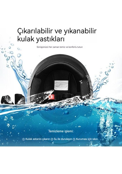 Bisiklet Elektrikli Bisiklet Dört Mevsim Çift Lensli Kask (Yurt Dışından)