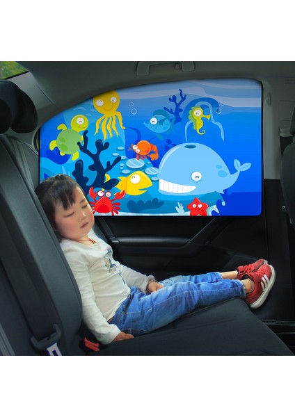 Güneş Koruma Yaz Karikatür Manyetik Emme Araba Güneşliği (Yurt Dışından) fiyatları