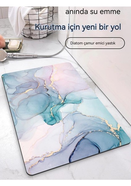 Diatom Çamur Emici Banyo Işığı Lüks Kaymaz Zemin Matı (Yurt Dışından)