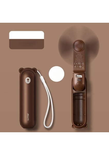 USB Şarj Hazinesi 4800AH Büyük Kapasiteli F8X Taşınabilir Sessiz Küçük Fan (Yurt Dışından)