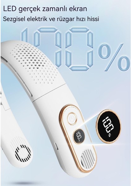 Yeni USB Şarj Edilebilir Taşınabilir Yapraksız Asılı Boyun Fanı (Yurt Dışından)