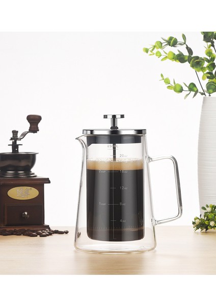 650ML Filtre Pres Kahve Çift Cidarlı Demlik (Yurt Dışından) modelleri