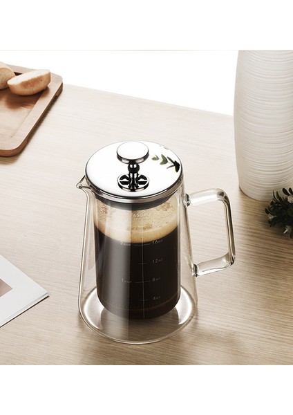 650ML Filtre Pres Kahve Çift Cidarlı Demlik (Yurt Dışından) fırsatları