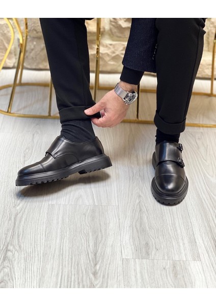 BLACK TAKON 3014 HAKİKİ DERİ ERKEK CASUAL SİYAH