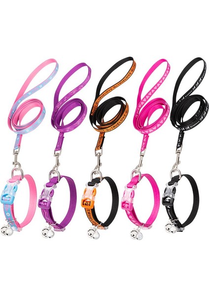 Zilli, Dayanıklı Pembe Kedi Boyun Tasması ve Kayışı modelleri