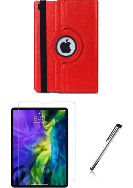 Apple Ipad Pro 12.9 Inc Uyumlu 360 Dönebilen Kılıf Ekran Koruyucu Kalem Set