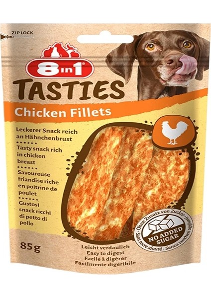 Tasties Chicken Fillets Tavuk Fileto Köpek Ödülü 85 gr