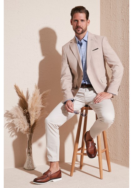 Regular Fit 6 Drop Tek Yırtmaçlı Blazer Ceket Erkek Ceket Nipoye modelleri