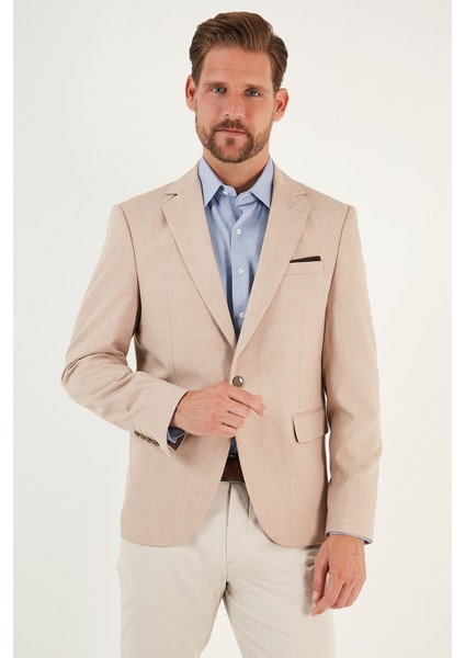 Regular Fit 6 Drop Tek Yırtmaçlı Blazer Ceket Erkek Ceket Nipoye fırsatları