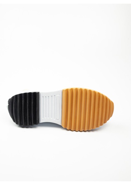 231905 Bej Kalın Taban Bilekli Kadın Sneaker