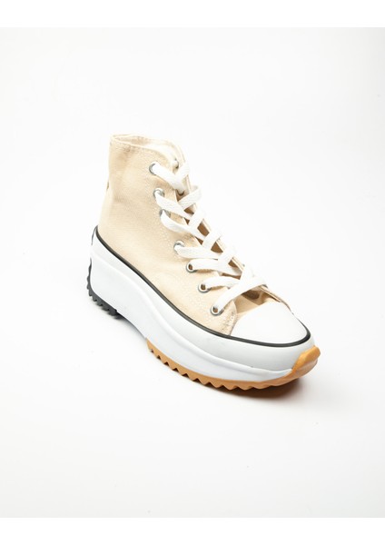 231905 Bej Kalın Taban Bilekli Kadın Sneaker