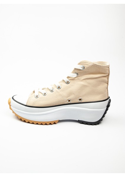 231905 Bej Kalın Taban Bilekli Kadın Sneaker modelleri