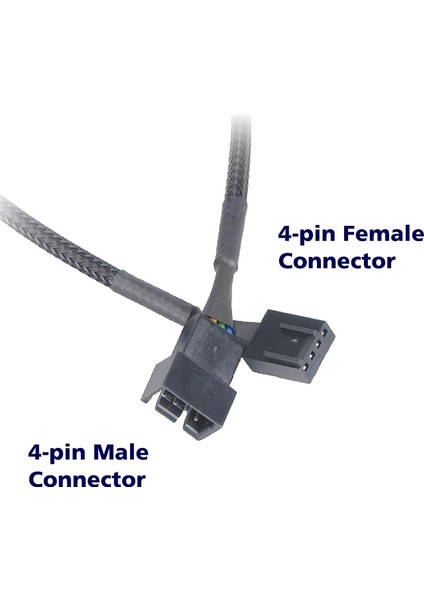 4904 Pwm 4 Pin Y Port Dişi Erkek Anakart Fan Uzatma Güç Kablosu