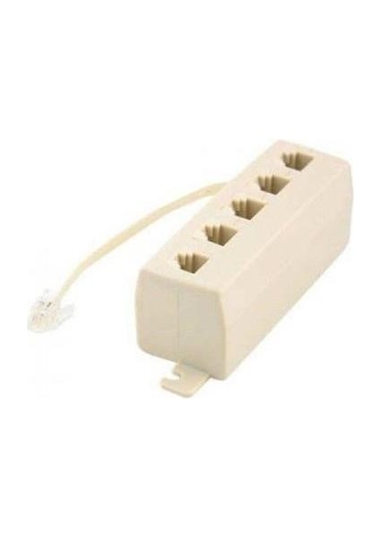 RJ11 Çogaltıcı 5 Port Telefon Çoklayıcı Fax Telefon Çoklayıcı