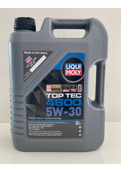 Top Tec 4600 5W-30 5 Litre Motor Yağı (Üretim Yılı: 2023)