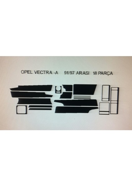 Opel Vectra A 1991-1996 15 Parça Torpido Kaplama modelleri