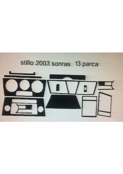 Fıat Stılo 2004> 13 Parça Torpido Kaplama modelleri
