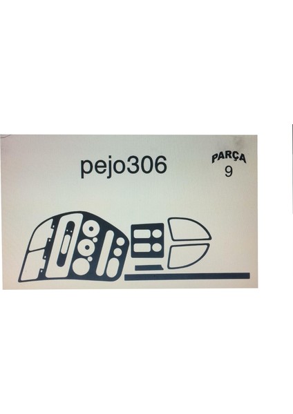 Peugeot 306 1997> 9 Parça Torpido Kaplama modelleri