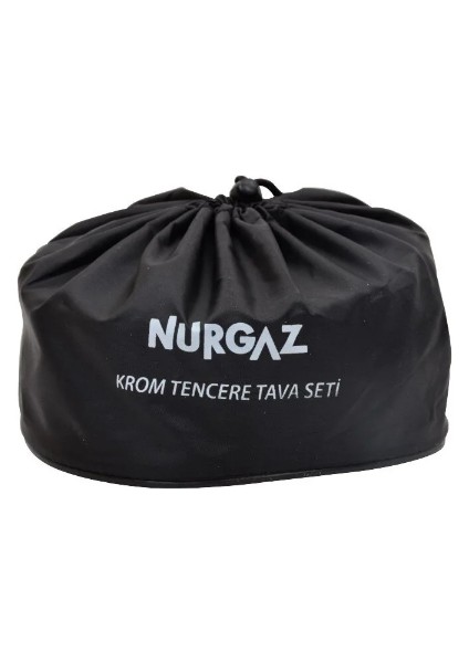 Kamp Tencere Tava Seti Krom
