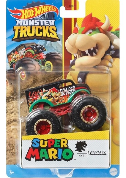 Monster Trucks Gösteri Dünyası Temalı 1:24 Arabalar Bowser HCR78