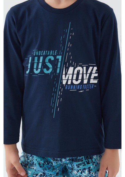 3049 Move Running Faster Erkek Çocuk Kısa Kol Pijama Takım fırsatları