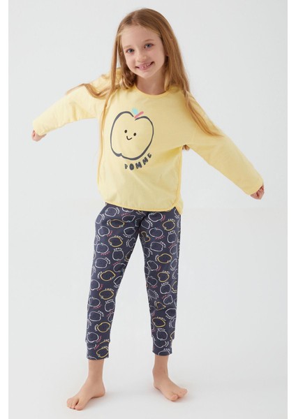 3063 Pomme Apple Kız Çocuk Uzun Kol Pijama Takım fiyatları