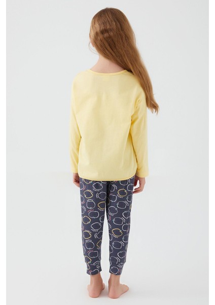 3063 Pomme Apple Kız Çocuk Uzun Kol Pijama Takım