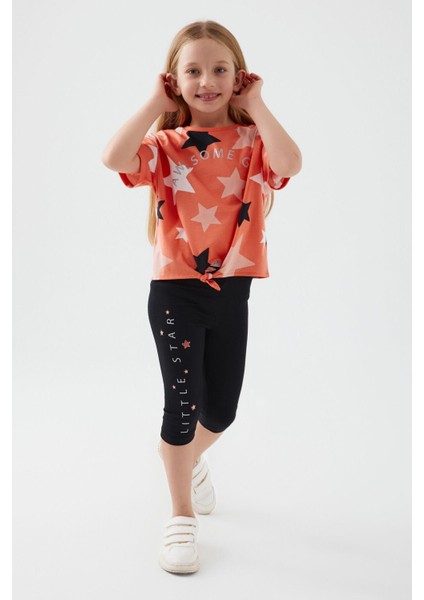 3071 Awesome Girl Kız Çocuk Kapri Takım modelleri