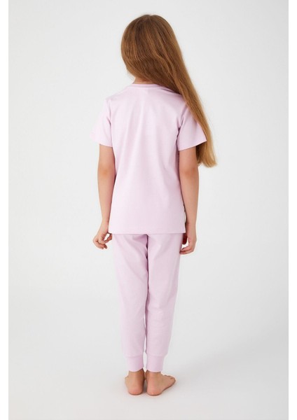 3057 Unicorn Magic Kız Çocuk Kısa Kol Pijama Takım indirimleri