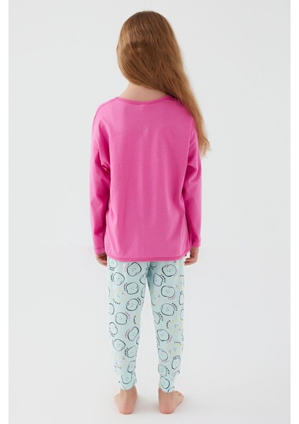 3063 Garson Pomme Apple Kız Çocuk Uzun Kol Pijama Takım