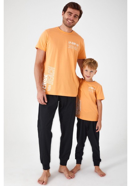 3041 Garson Venice Beach Erkek Çocuk Kısa Kol Pijama Takım modelleri