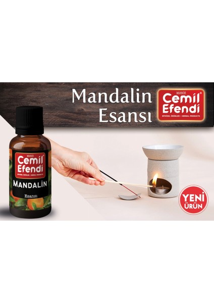 Mandalina 10 ml Esansiyel Uçucu Buhurdanlık Yağı Difüzör Esansı Oda Kokusu