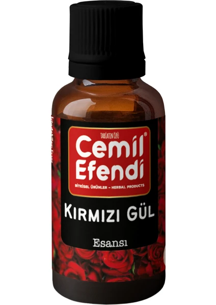 Cemil Efendi Kırmızı Gül 10 ml Esansiyel Uçucu Buhurdanlık Yağı Difüzör Esansı Oda Kokusu