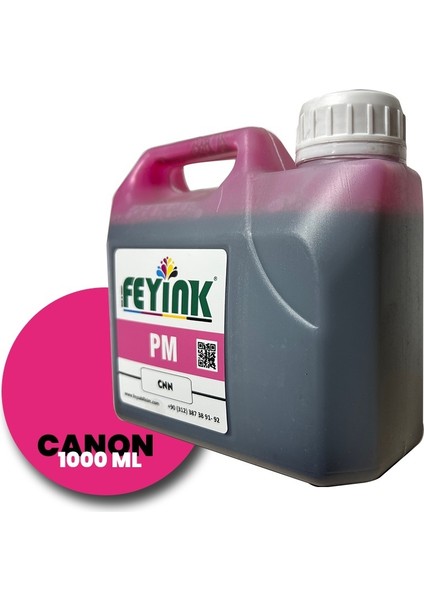 ® Canon Pro Serisi Plotter Dye Kartuş Dolum Mürekkebi PFI-1300 PFI-1700 Pm (Photo Magenta) -1000ML-