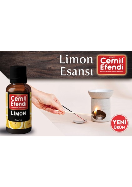 Limon 10 ml Esansiyel Uçucu Buhurdanlık Yağı Difüzör Esansı Oda Kokusu